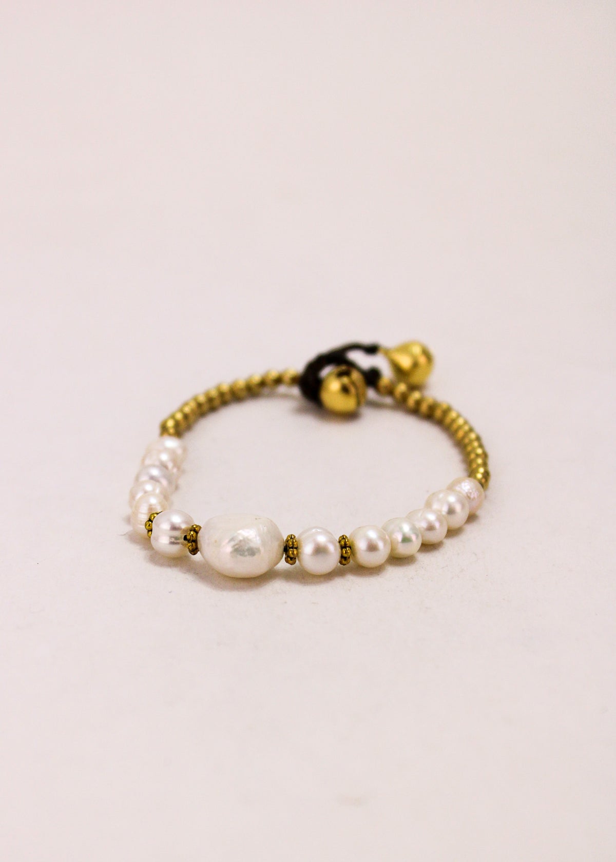Freshwater Pearl Single Charm Bracelet
