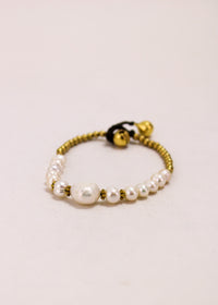 Freshwater Pearl Single Charm Bracelet