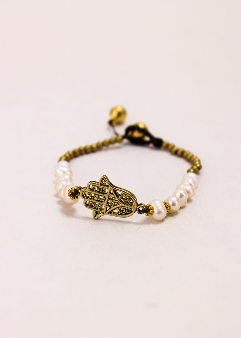 Freshwater Pearl Single Charm Bracelet