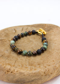 Unisex Stone Toggle Bracelet