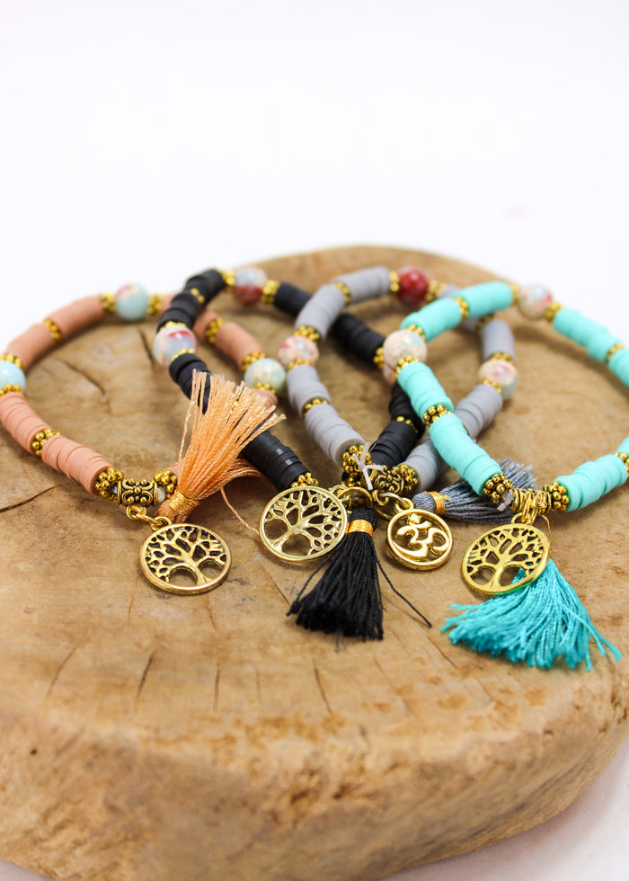 Tubular Agate Stretch Bracelet | Shop Bali Queen