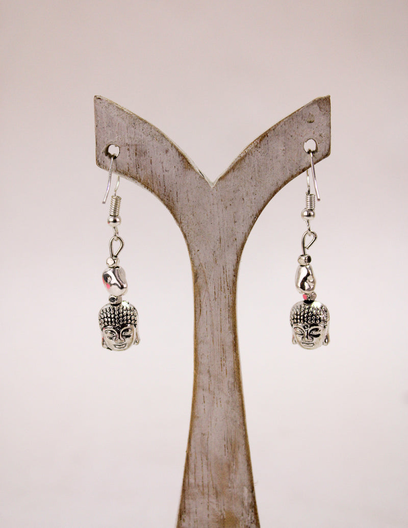 Buddha Head Alloy Earrings