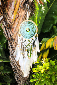 7" Crochet Dreamcatcher w/ Shell & Tassel