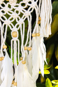 7" Crochet Dreamcatcher w/ Shell & Tassel