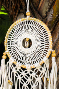 7" Crochet Dreamcatcher w/ Shell & Tassel