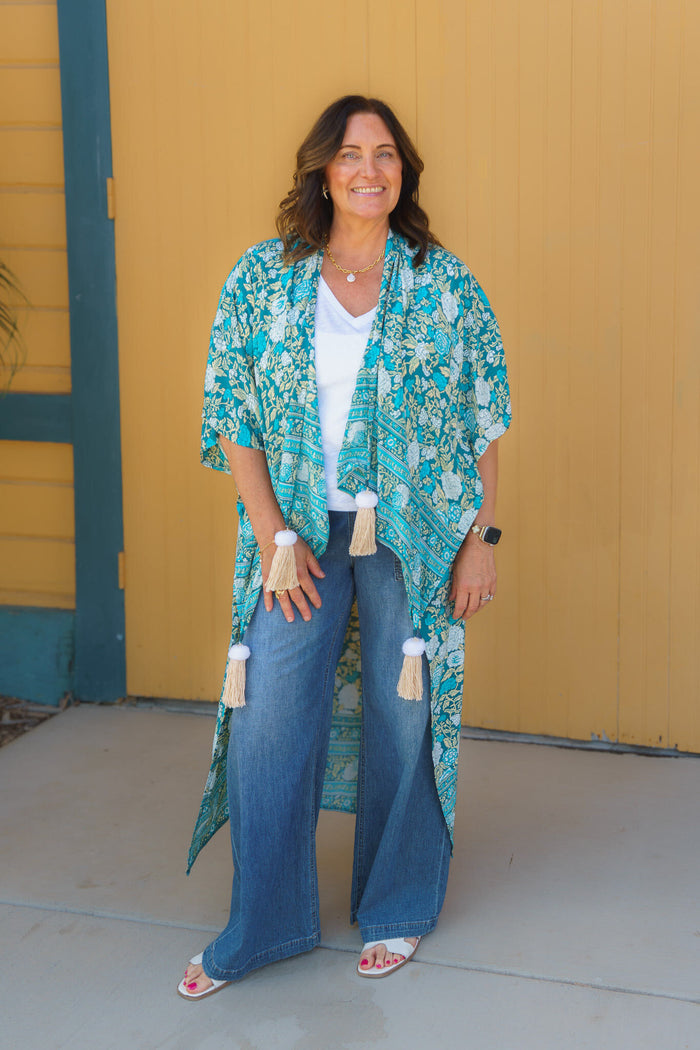 Rosalinda Long Tassel Kimono