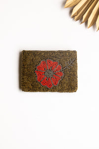 Hibiscus Beaded Coin Bag | Shop Bali Queen