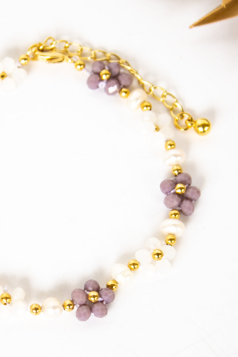 La Perla Crystal Flower Bracelet | Shop Bali Queen