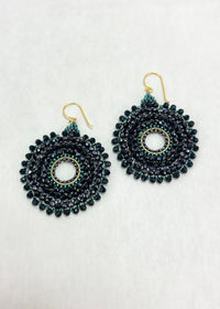 Thai Round Crystal Earrings