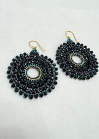 Thai Round Crystal Earrings