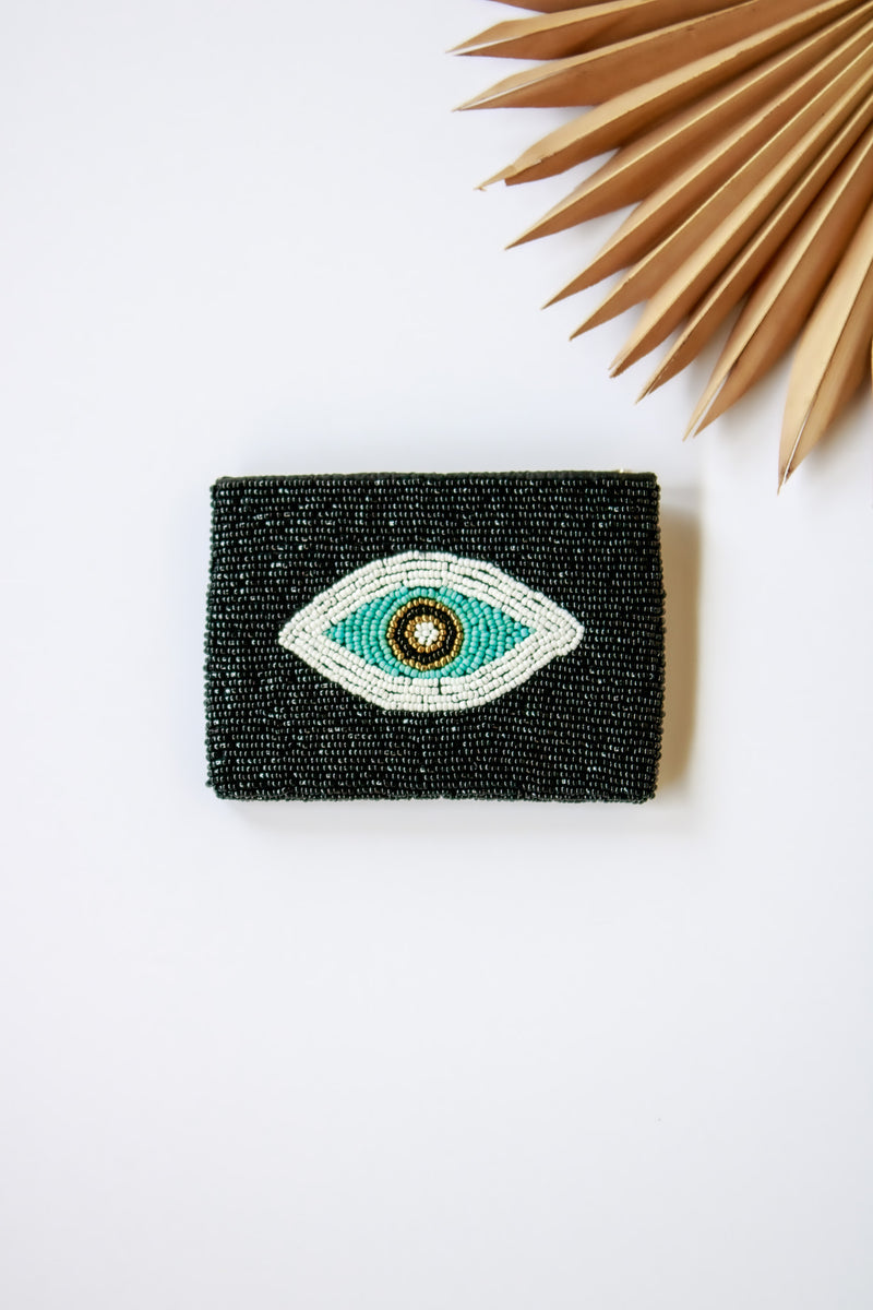 Evil Eye Beaded Coin Bag | Shop Bali Queen