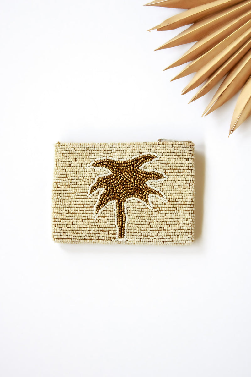 Palm Tree Beaded Coin Bag | Shop Bali Queen