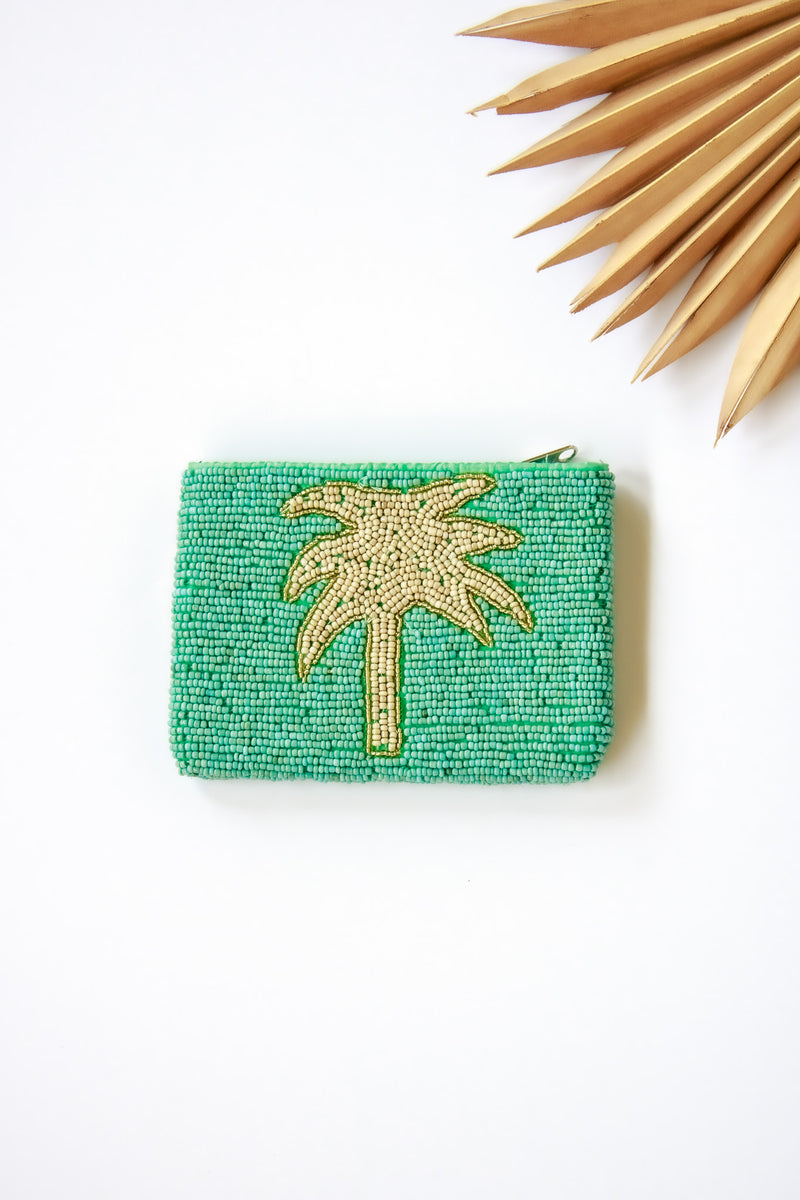 Palm Tree Beaded Coin Bag | Shop Bali Queen