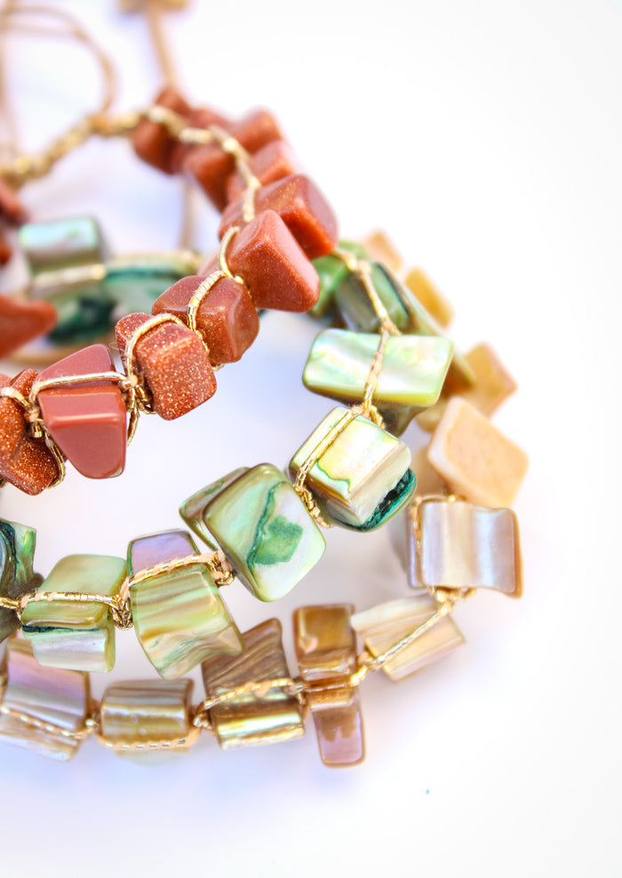 Beach Glass Pull Bracelet