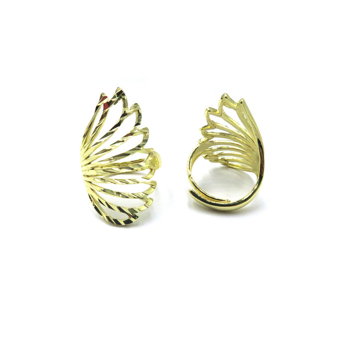 Golden Fan Statement Ring | Shop Bali Queen