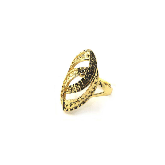 Golden Lattice Statement Ring | Shop Bali Queen