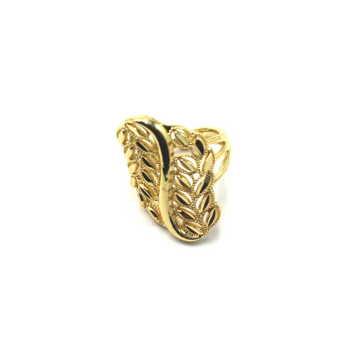 Golden Leaf Filigree Ring | Shop Bali Queen