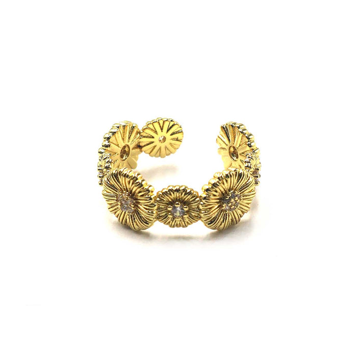 Golden Bloom Statement Ring | Shop Bali Queen