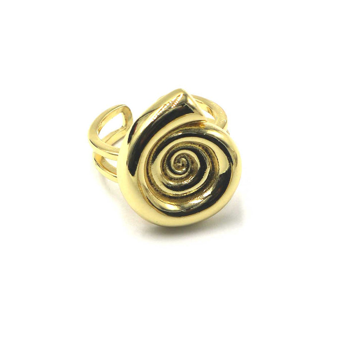 Golden Spiral Statement Ring | Shop Bali Queen