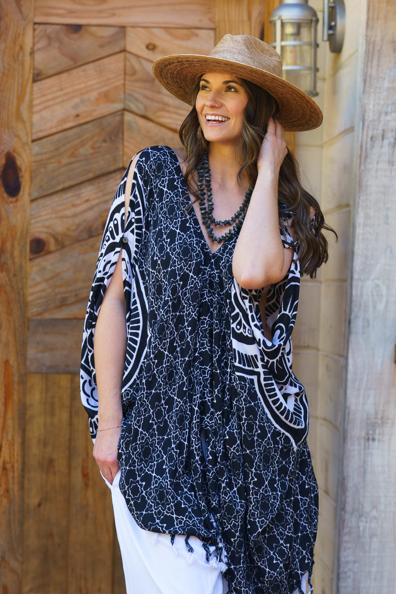 Mandala Sharkbite Caftan | Shop Bali Queen