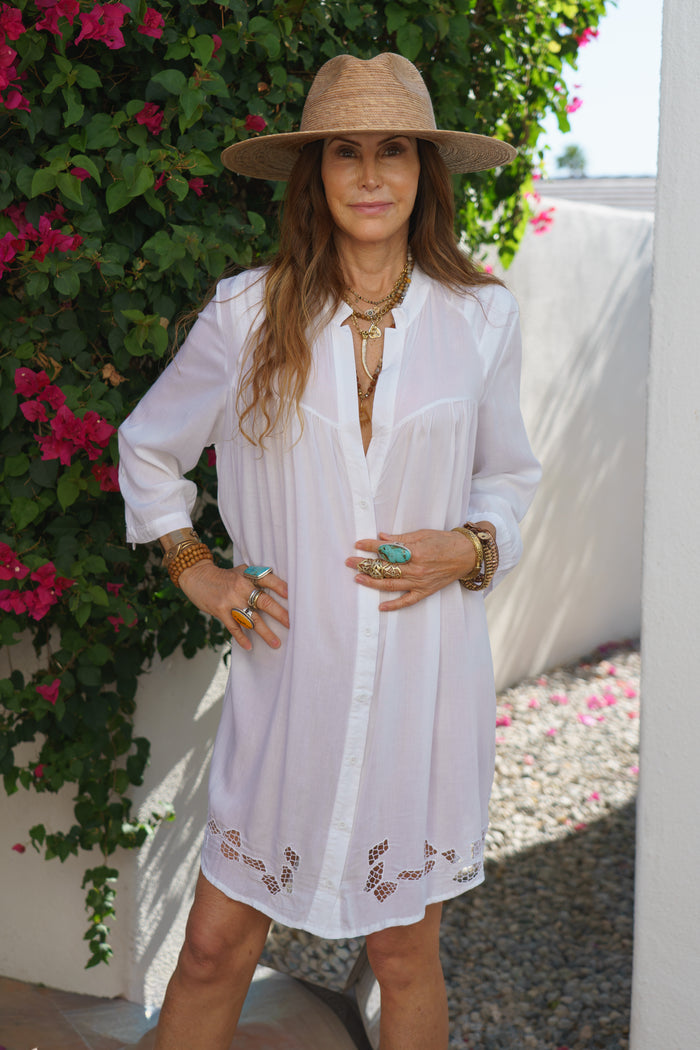 Eyelet Shirt Dress | Shop Bali Queen