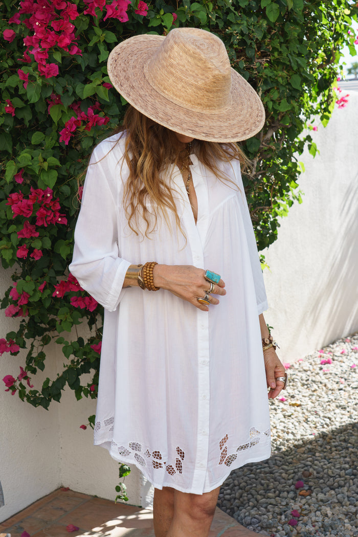 Eyelet Shirt Dress | Shop Bali Queen