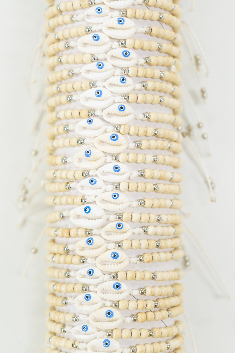 Cowrie Evil Eye Bracelet Tube | Shop Bali Queen