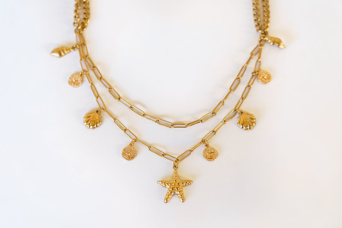 Golden Reef Layered Necklace | Shop Bali Queen
