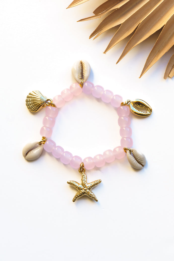 Shell and Starfish Stretch Bracelet
