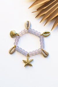 Shell and Starfish Stretch Bracelet | Shop Bali Queen