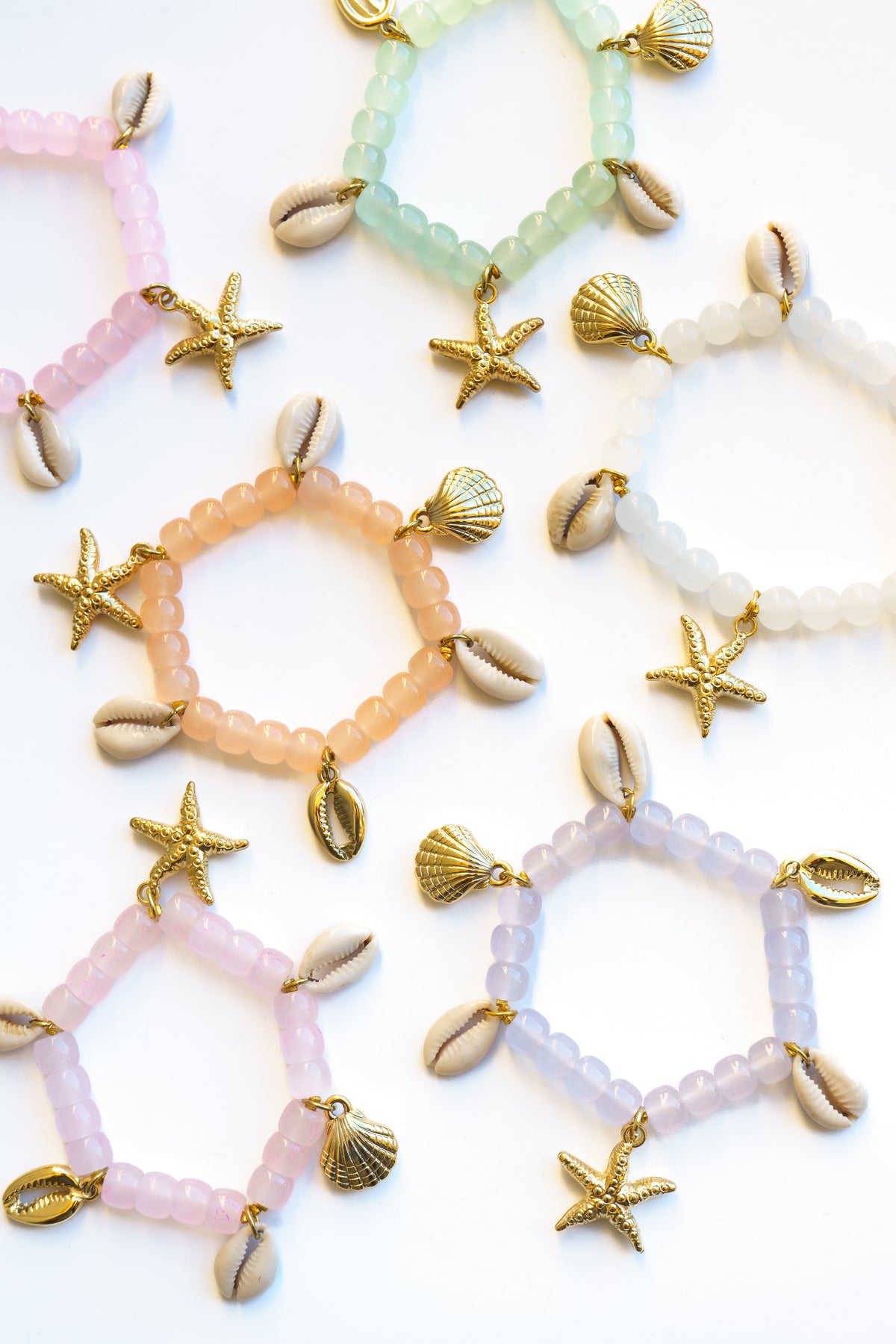 Shell and Starfish Stretch Bracelet | Shop Bali Queen