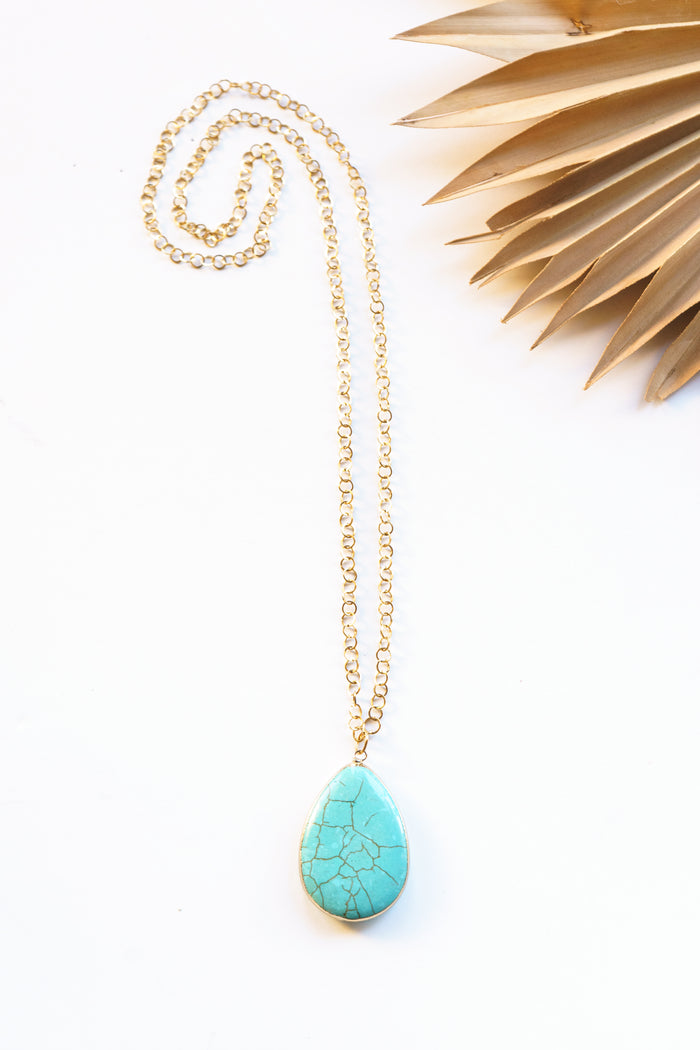 Coastal Horizon Pendant Necklace