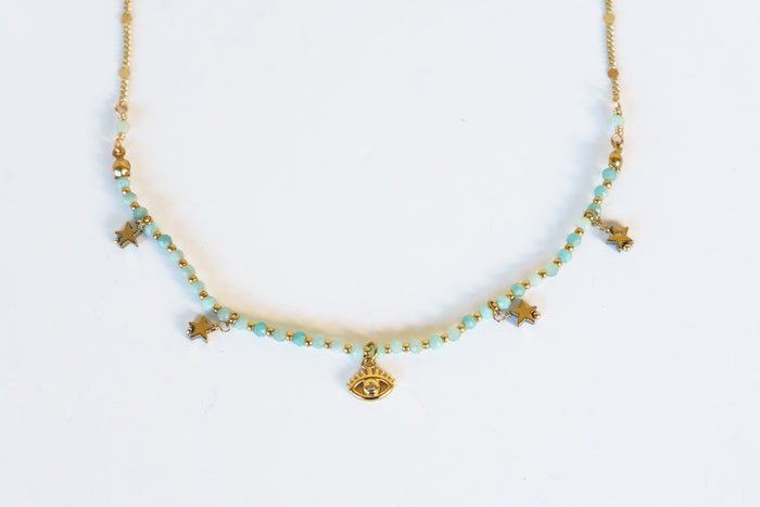 Coastal Charm Beaded Necklace