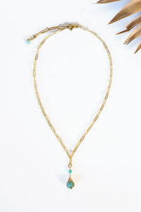 Sea Glass Drop Necklace | Shop Bali Queen