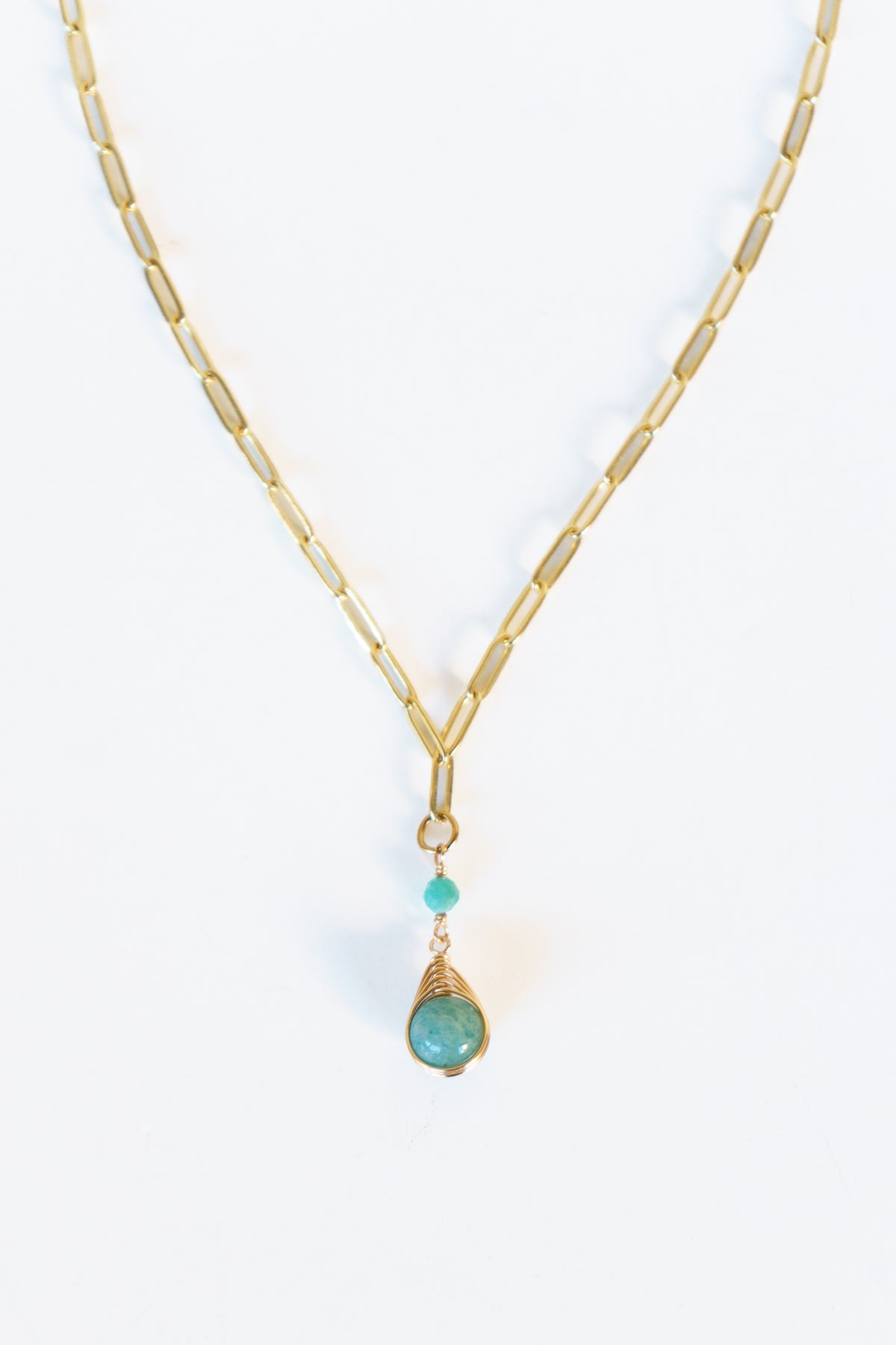 Sea Glass Drop Necklace | Shop Bali Queen