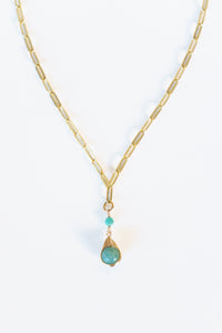 Sea Glass Drop Necklace | Shop Bali Queen