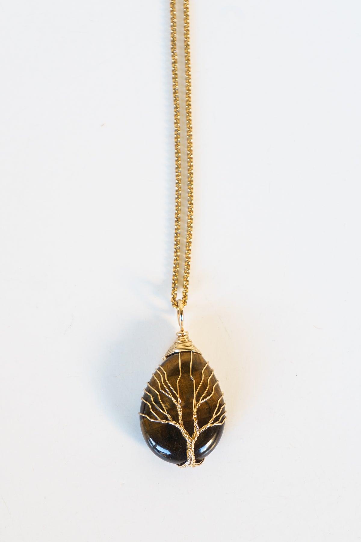 Tree of Life Gemstone Pendant Necklace