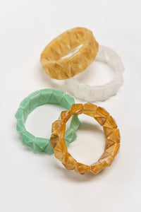 Island Glow Faceted Bangle | Shop Bali Queen