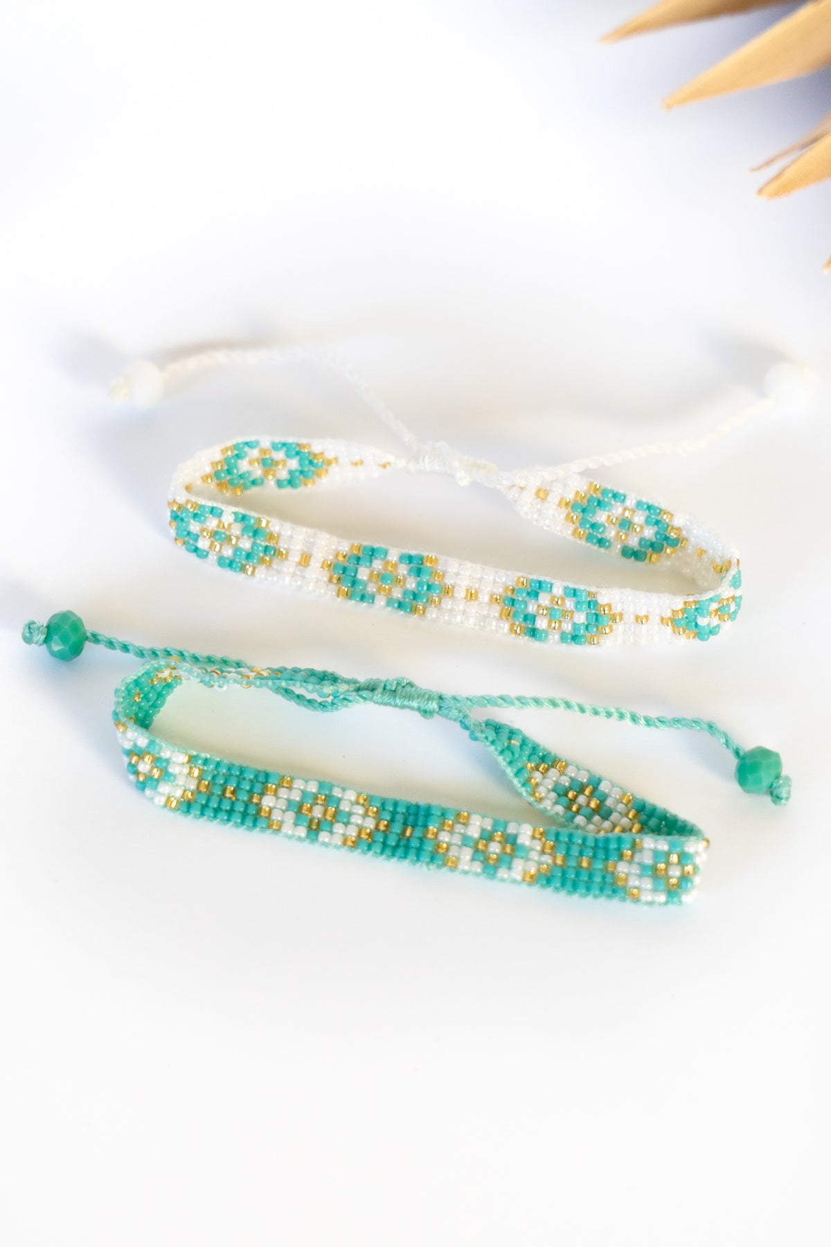 Turquoise Seed Bead Pull Bracelets | Shop Bali Queen