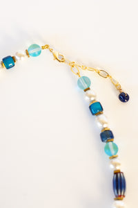 Azure Evil Eye Pearl Necklace | Shop Bali Queen
