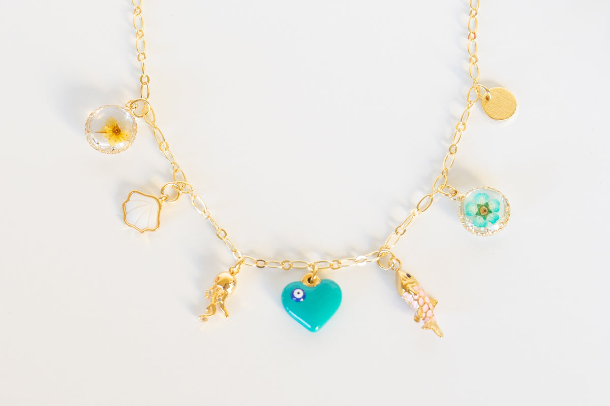Coastal Love Charm Chain Necklace | Shop Bali Queen