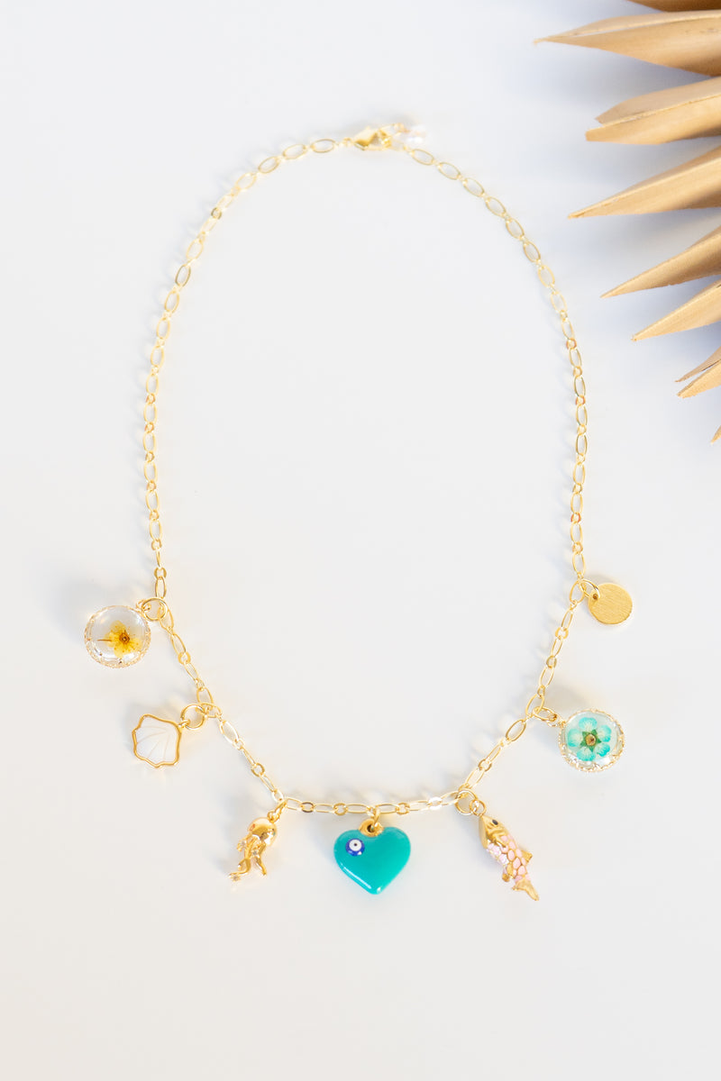 Coastal Love Charm Chain Necklace | Shop Bali Queen