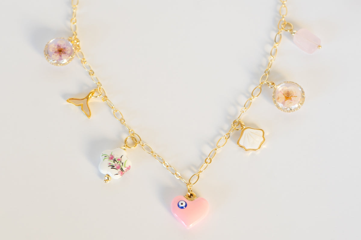 Coastal Love Charm Chain Necklace | Shop Bali Queen