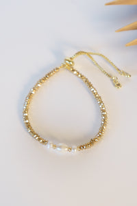 Gold Dust Pearl Pull Bracelet | Shop Bali Queen