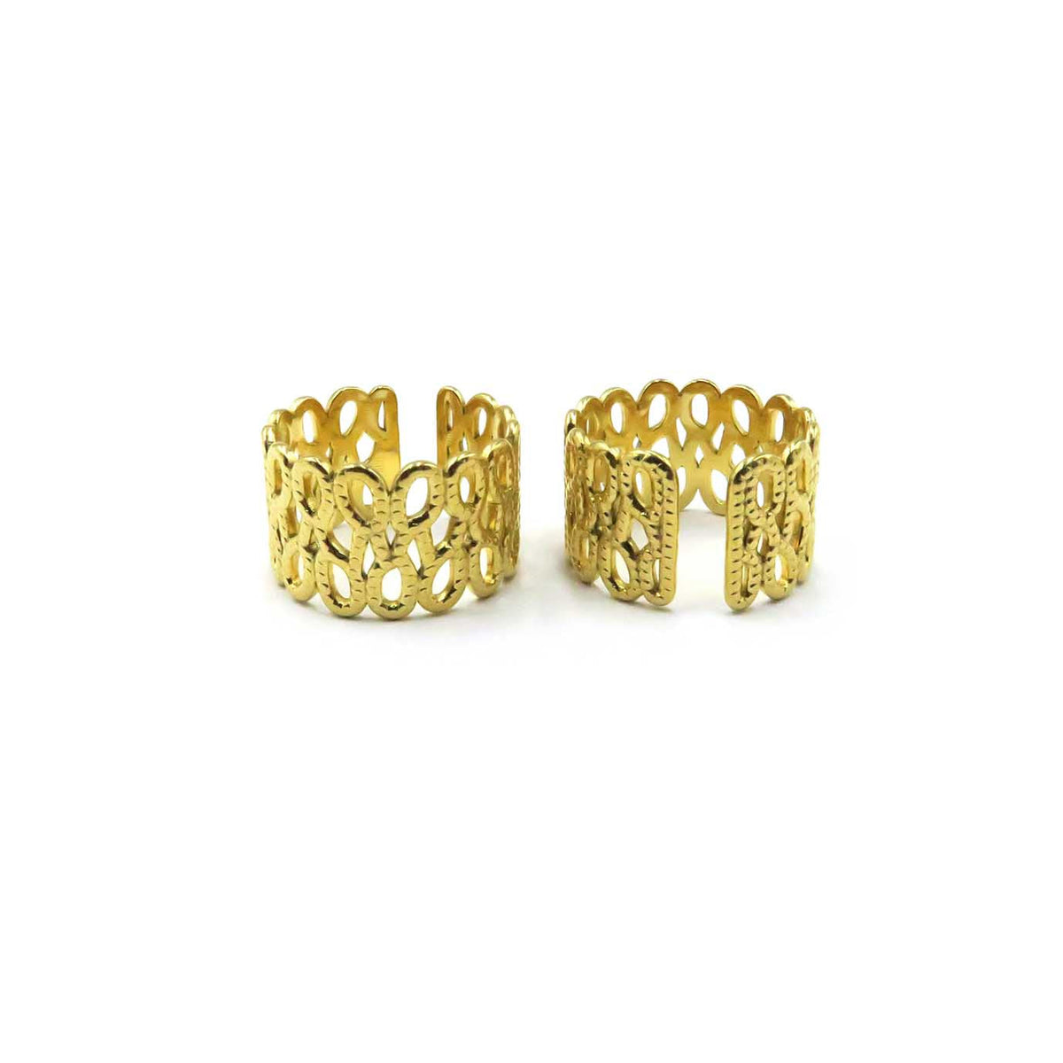 Golden Circle Cuff Ring
