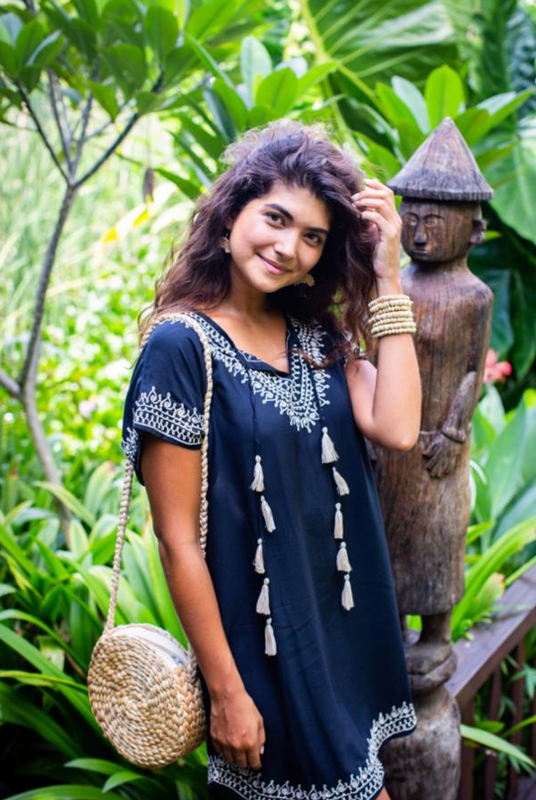Kate Mini Tassel Dress | Shop Bali Queen