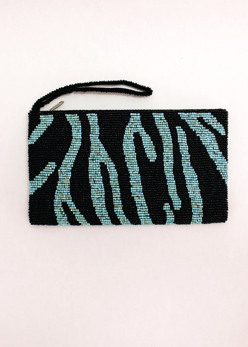 Zebra Beaded Clutch | Shop Bali Queen