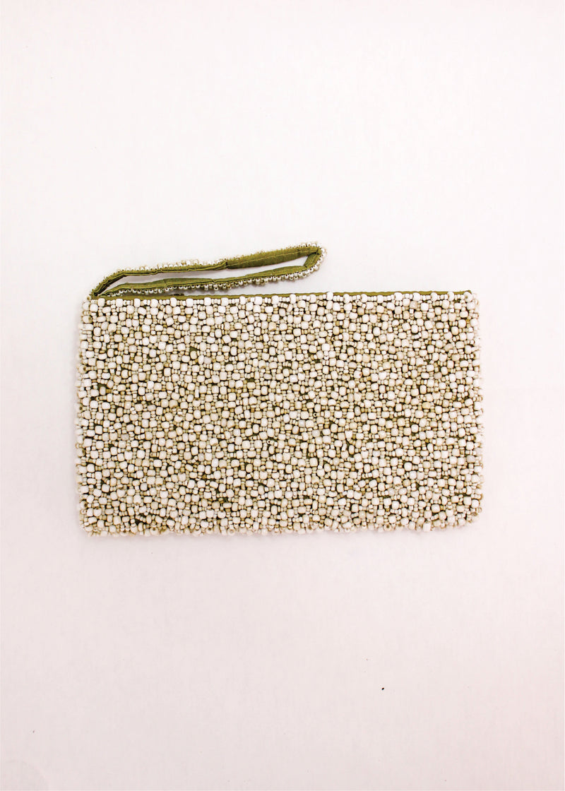 Pebbles Beaded Clutch
