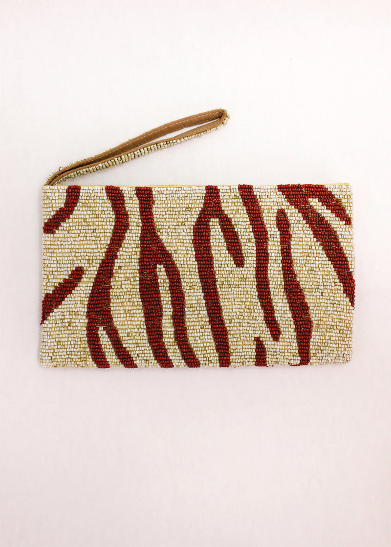 Zebra Beaded Clutch | Shop Bali Queen