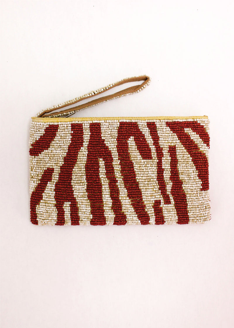 Zebra Beaded Clutch | Shop Bali Queen